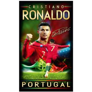 Toalla de playa de microfibra Cristiano Ronaldo firmada Portugal