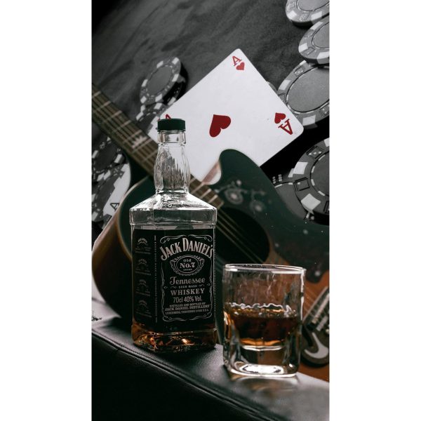 Toalla de playa de microfibra Jack Daniels Casino y guitarra