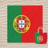 Toalla de Playa Doble Bandera de Portugal con Bolsa