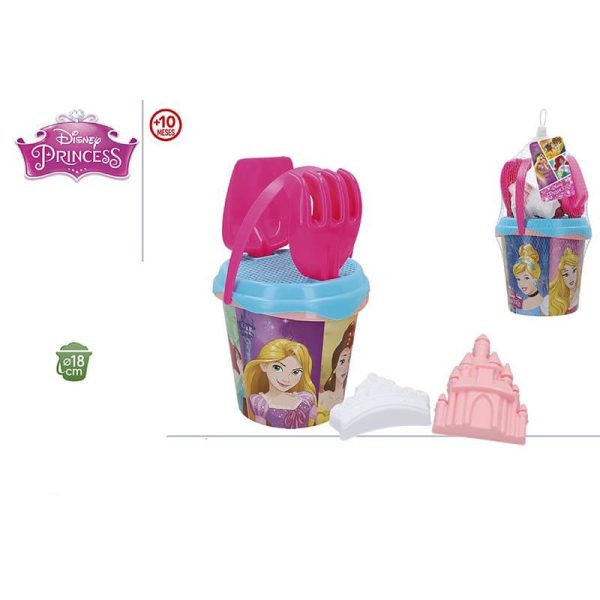 Juego de cubos de playa de princesas de Disney