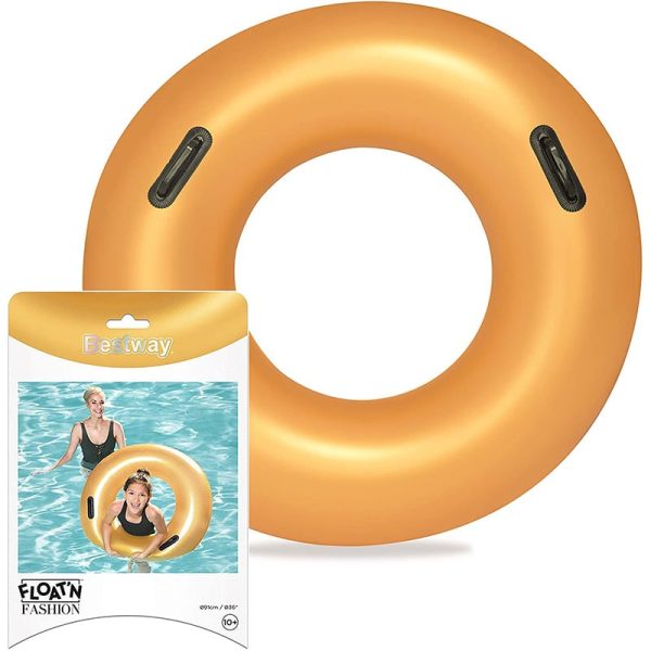 Rueda Hinchable Dorada con Alas Bestway #36127