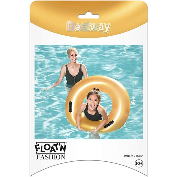 Rueda Hinchable Dorada con Alas Bestway #36127