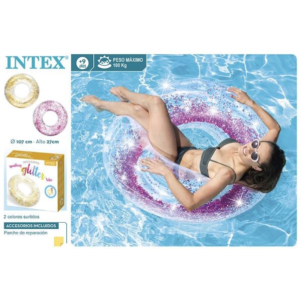 Rueda Hinchable con purpurina Intex #56274