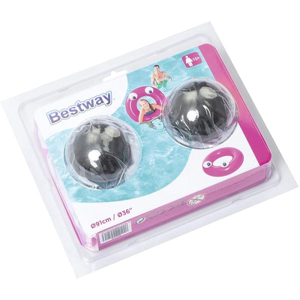 Hinchable Rueda Grande Ojitos Bestway #36119 Rosa