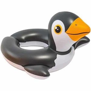Flotador Hinchable Pingüino para Niños ajustable detrás Intex #59220