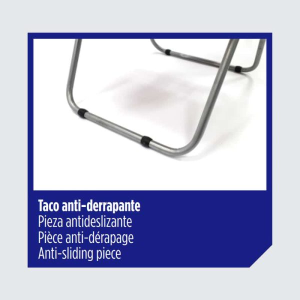 Silla Alta Reclinable en Cretona con Reposabrazos
