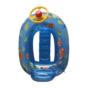 Coche Hinchable para Niños con Soporte para Piernas Peixinhos Aremar #6458 Azul