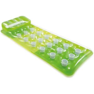 Colorido tapete para tazas Hinchable con cojín Intex #58890 Verde