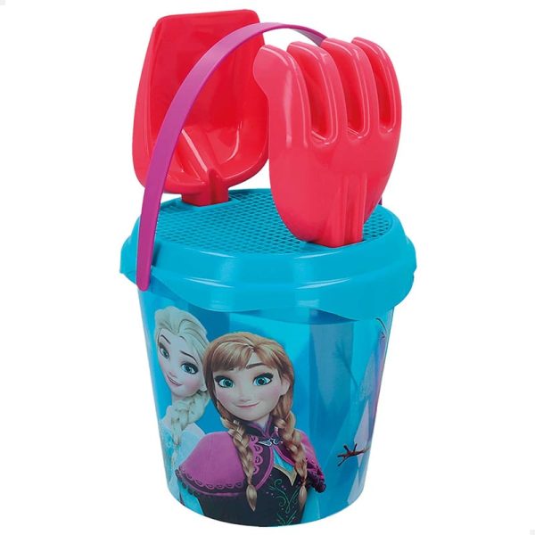 Set Cubo Playa Transparente con Regadera Frozen Disney