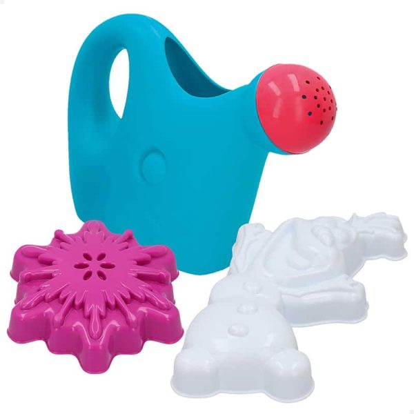 Set Cubo Playa Transparente con Regadera Frozen Disney