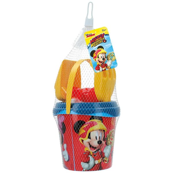 Juego de cubos de playa Disney Mickey Roadster Racers