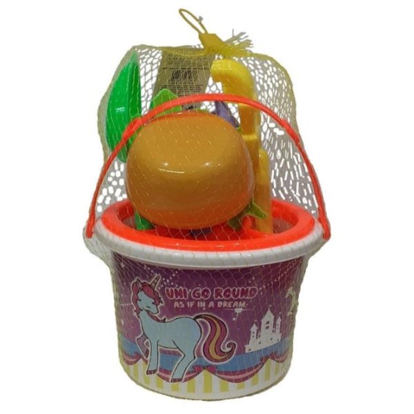 Set de cubo pequeño Unicornio con accesorios Take & Enjoy