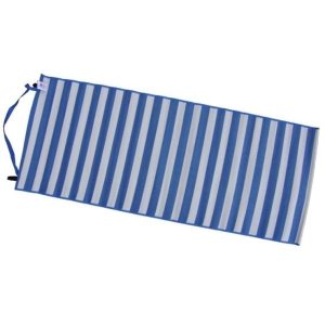 Alfombra de playa de rayas azules