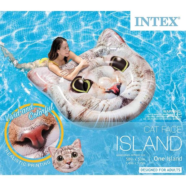 Gato Isla Hinchable Intex #58784