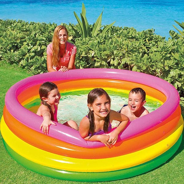 Piscina Intex Hinchable 4 Anillas Colores 168 cm #56441