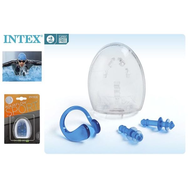 Tapones para los oídos y clip para la nariz Intex #55609