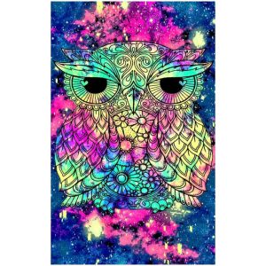 Toalla de playa de microfibra Cosmic Owl