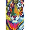 Toalla de playa de microfibra con pintura de tigre