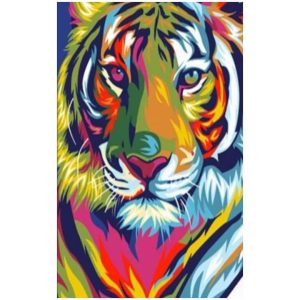 Toalla de playa de microfibra con pintura de tigre