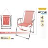 Silla de playa tradicional de aluminio rosa con mango Aktive