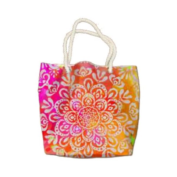 Bolsa De Toalla De Playa Redonda De Microfibra Mandalas Flores Multicolor