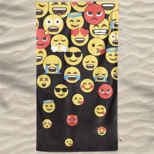 Toalla de playa de microfibra Emoticones