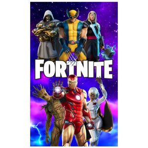 Toalla de playa de microfibra Fortnite Superhéroes