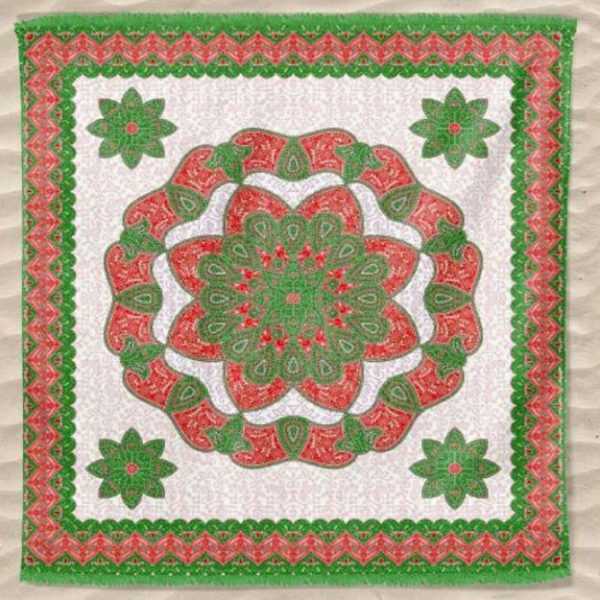 Toalla India Grande Flores 240 x 210 cm