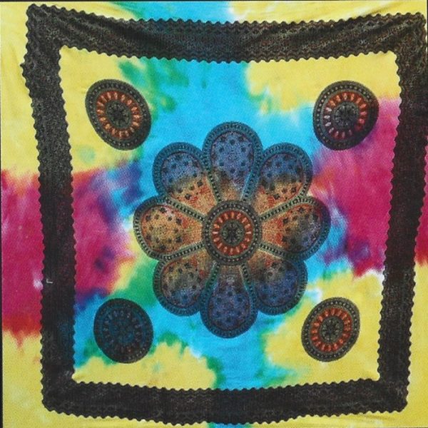 Toalla india grande multicolor 240 x 210 cm Mandala Flower