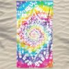 Toalla de playa de microfibra con mandala psicodélico