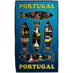 Toalla de playa Sardinas Portugal Microfibra Azul