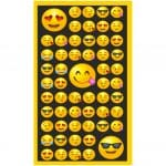 Toalla de Playa de Microfibra Muchos Emojis