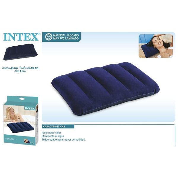 Almohada inflable de terciopelo Intex #68672
