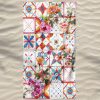 Toalla de playa de microfibra con azulejos de colores