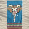 Toalla de Playa de Microfibra Elefante Mandalas