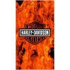 Toalla de playa de microfibra Harley Davidson Flames