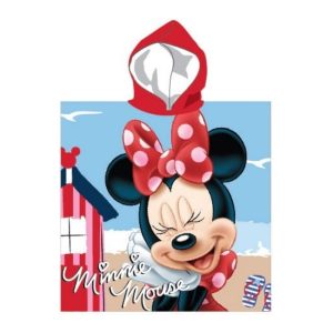 Poncho de Playa Infantil Poliéster Minnie en Primera Línea de Playa
