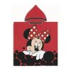 Poncho de Playa Infantil Poliéster Minnie Frente Rojo