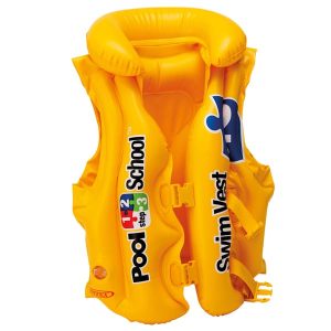 Chaleco Hinchable Amarillo 3-6 años Pool School Intex 58660