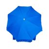 Parasol Nacional de Algodón con Flecos Resistente y Media Luna Azul