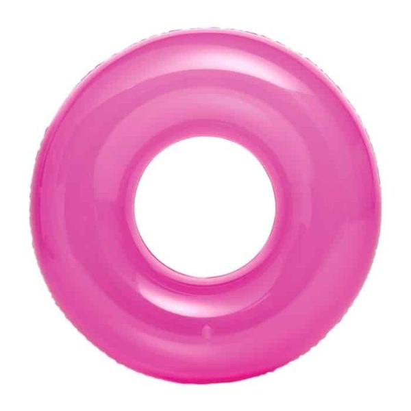 Intex 59260 Flotador Infantil Colorido Transparente Rosa