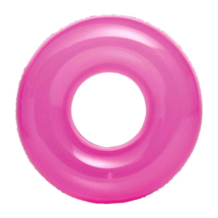 Intex 59260 Flotador Infantil Colorido Transparente Rosa