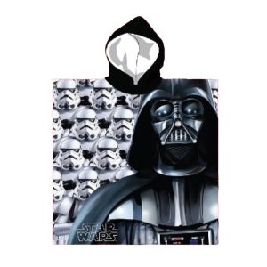 Poncho de playa de poliéster para niños Darth Vader