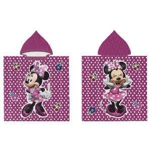 Poncho de Playa Infantil Poliéster Minnie Frutas Flores Lunares
