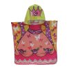 Poncho de playa infantil de poliéster princesa
