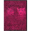 Toalla de Playa Doble Leopardo Rosa con Bolsa