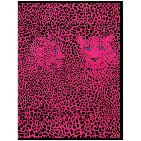 Toalla de Playa Doble Leopardo Rosa con Bolsa