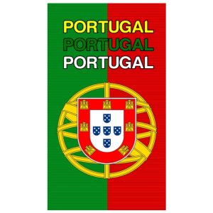 Toalla de playa de microfibra con bandera de Portugal Triple