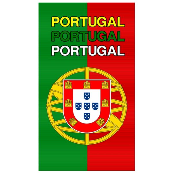 Toalla de playa de microfibra con bandera de Portugal Triple