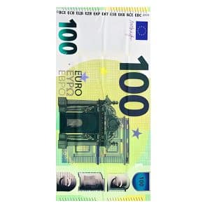 Toalla de playa de microfibra Nota 100 euros